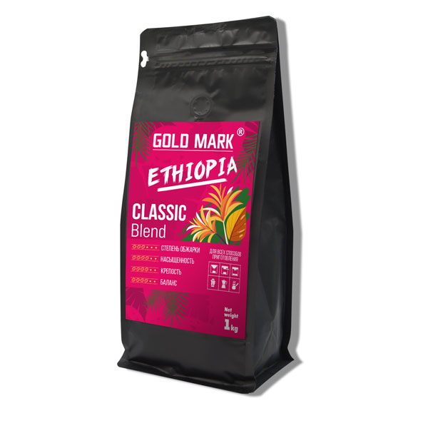 Кофе в зернах GOLD MARK "Classic Blend", арабика 100%, 1 кг, 624071