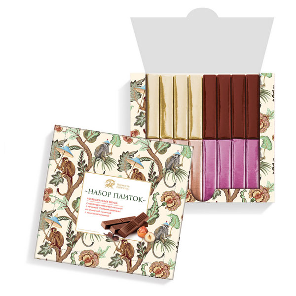 Конфеты APRIORI шоколадное ассорти 4 вкуса, 250 г, ш/к 63100, 41652