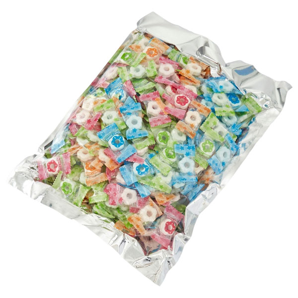 Конфеты карамель, FLOWER CANDY, 500г, микс вкусов, освежающая, БЕЗ САХАРА, упак. пакет
