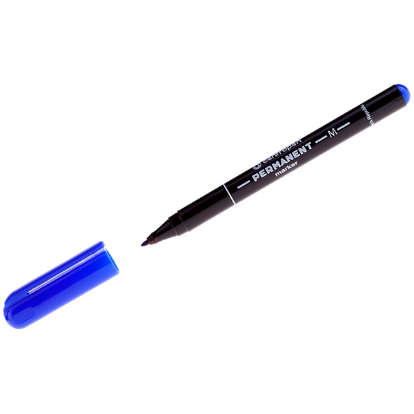 Маркер перманентный круглый, CENTROPEN, 2846, толщина линии письма 1 мм, цвет чернил синий