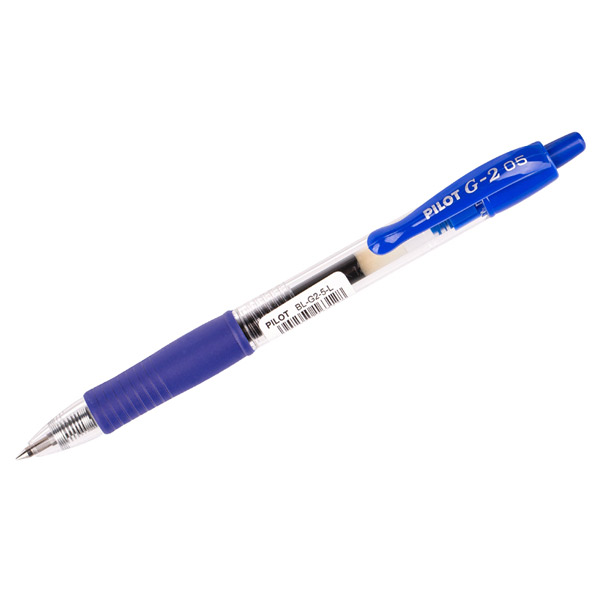 Автоматическая гелевая ручка Pilot, G-2, BL-G2-5, цвет чернил синий, толщина линии письма 0,3 мм, Япония