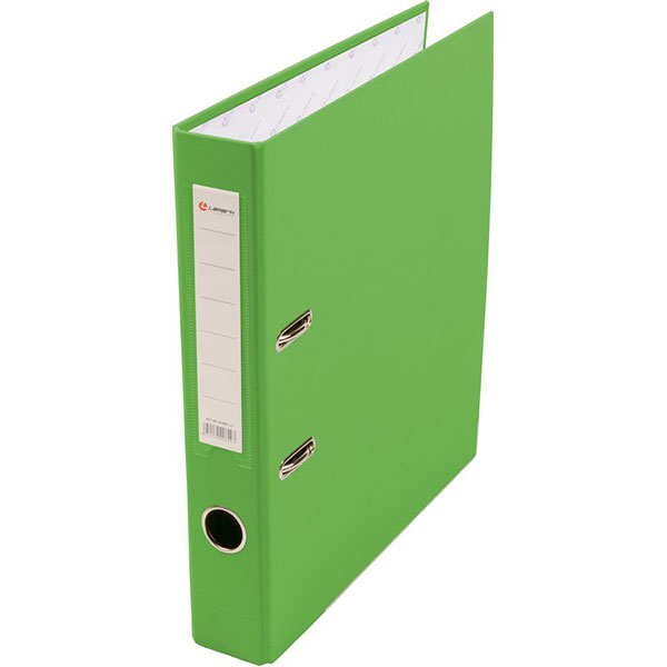 Регистратор A4, ширина корешка 50 мм, цвет светло-зеленый, Lamark, пластик