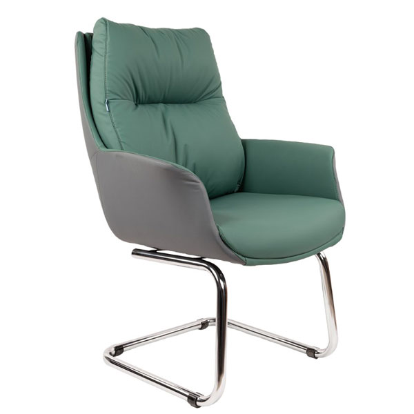 Офисное кресло Chairman ПРЕМЬЕР 524 ЭКО, Россия экокожа зеленый/серый, нагруз. до 120 кг, 07216686