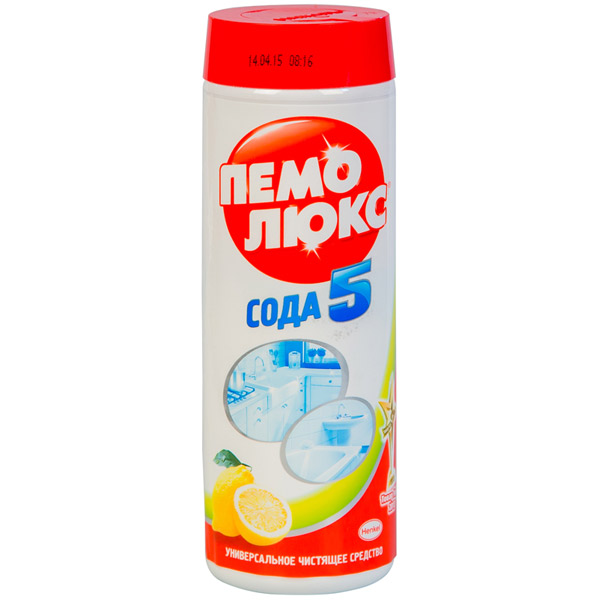 Средство чистящее Пемолюкс, "Сода-5", 480 г, аром. лимон, Россия