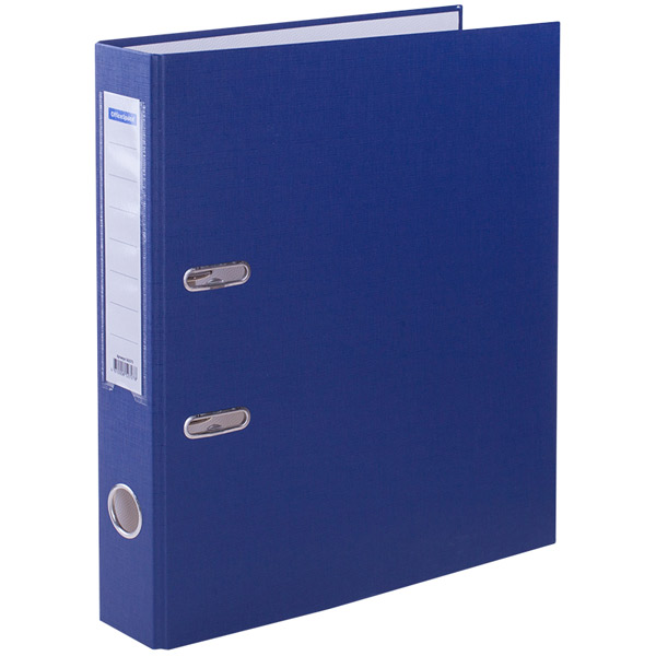 Регистратор A4, ширина корешка 50 мм, цвет синий, OfficeSpace, бумвинил