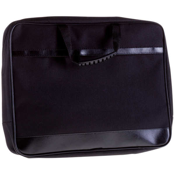 Портфель OfficeSpace, "Ancona", ткань, цвет черный, отделений 2, молния, Россия, По_ТК_688