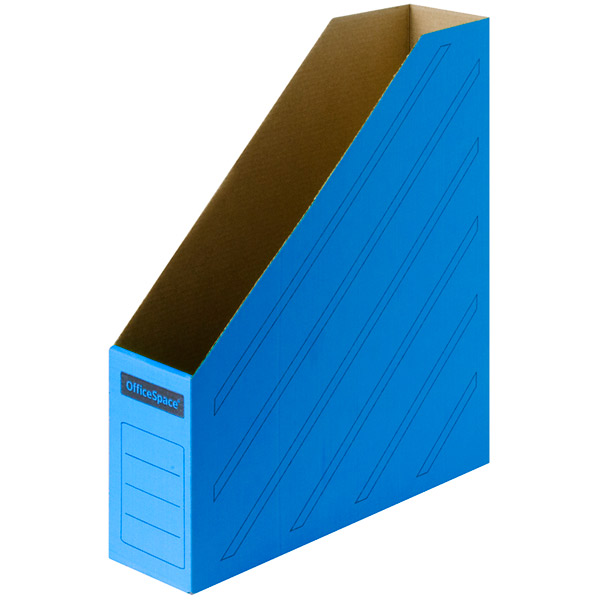 Накопитель OfficeSpace, 75 мм, микрогофрокартон, цвет синий, Россия