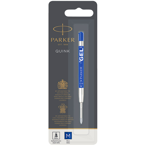 Стержень гелевый, Parker, "Gel Ball Point",  98 мм, цвет чернил синий, 1950346, Франция