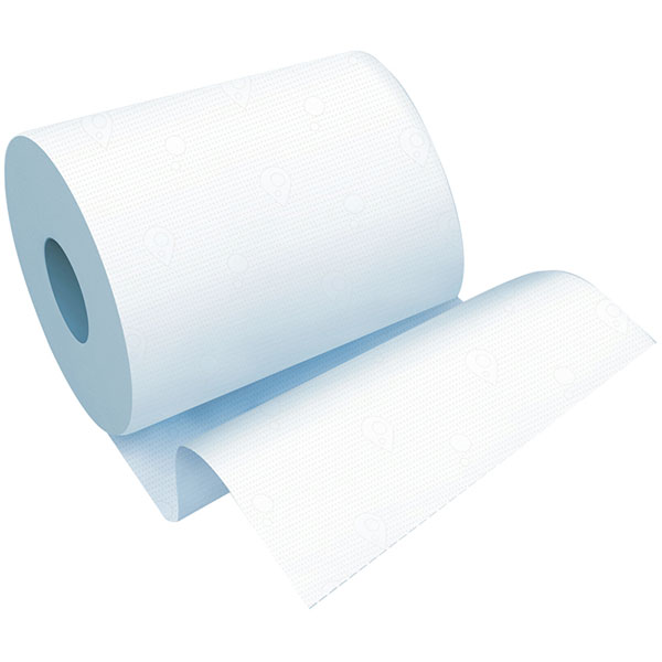 Полотенца бумажные, OfficeClean, H1, 2-сл, 1рул*150м, цвет белый, 262646
