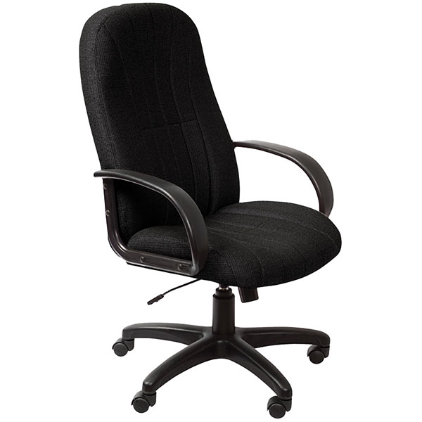 Кресло для руководителя БЮРОКРАТ, T-898/3С11BL, 1070382, цвет черный, ткань, Россия