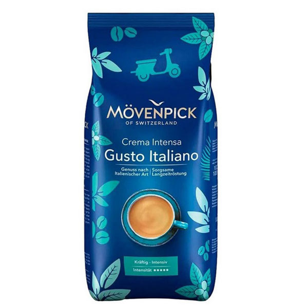 Кофе в зернах Movenpick "Crema Gusto", 1000г,  90% Арабика, 10% Робуста, вакуумная упаковка,  Германия