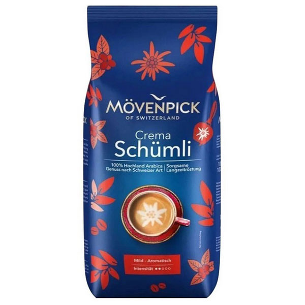 Кофе в зернах Movenpick "SHUMLI", 1000г, 100% арабика, вакуумная упаковка, Германия