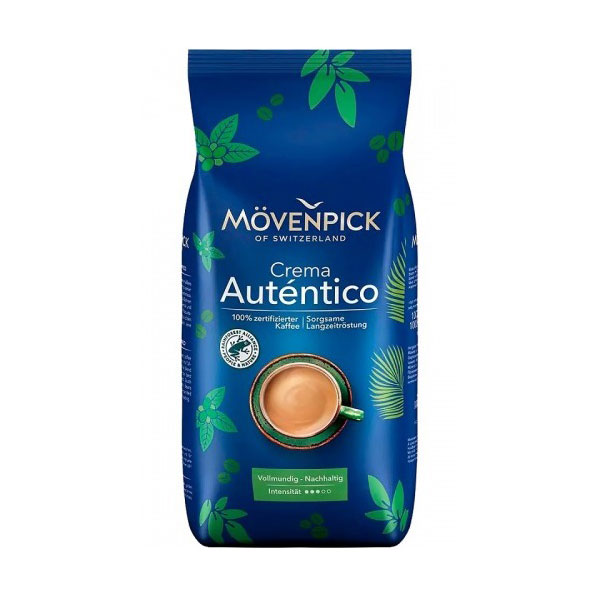 Кофе в зернах Movenpick El Autentico Caffe Crema, 1000г, вакуумная упаковка, 100% Арабика, Германия