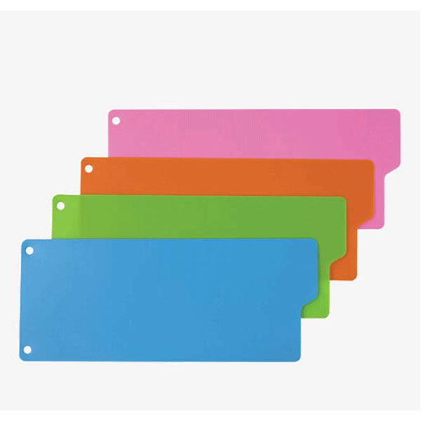 Разделительные полосы пластиковые, 240*105 мм, deVENTE, цвет голубой, зеленый, розовый, оранжевый, в упаковке 4 цвета по 3 листа, Китай