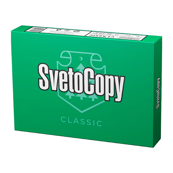 Бумага офисная A4 SvetoCopy, плотность 80 г/кв.м, 500 л, класс C, Россия