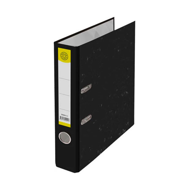 Регистратор A4, ширина корешка 50 мм, цвет черный мрамор, корешок черный, Dolce Costo, картон, D00011-1, Россия