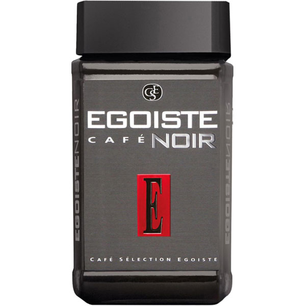 Кофе растворимый EGOISTE Noir, 100г, сублимир., стекл.банка