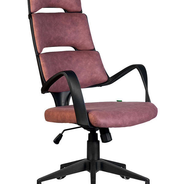 Кресло для оператора Riva Chair, SAKURA (черный пластик), цвет Фьюжн терракота, подлокотники