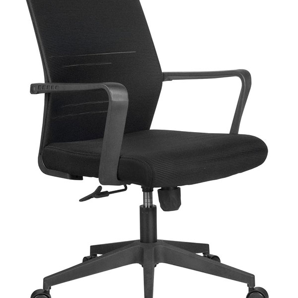 Кресло для оператора Riva Chair, B818, цвет черный, подлокотники