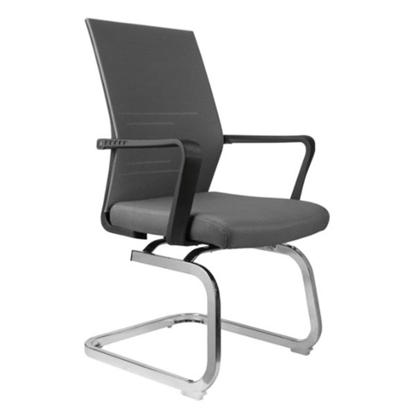 Конференц-кресло, подлокотники, Riva Chair, G818, сетка, цвет серый