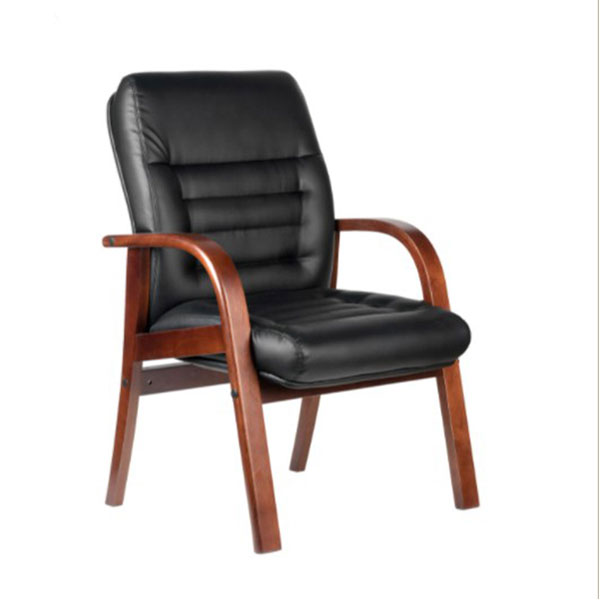 Конференц-кресло, подлокотники, Riva Chair, M 155 D/B, экокожа, цвет черный