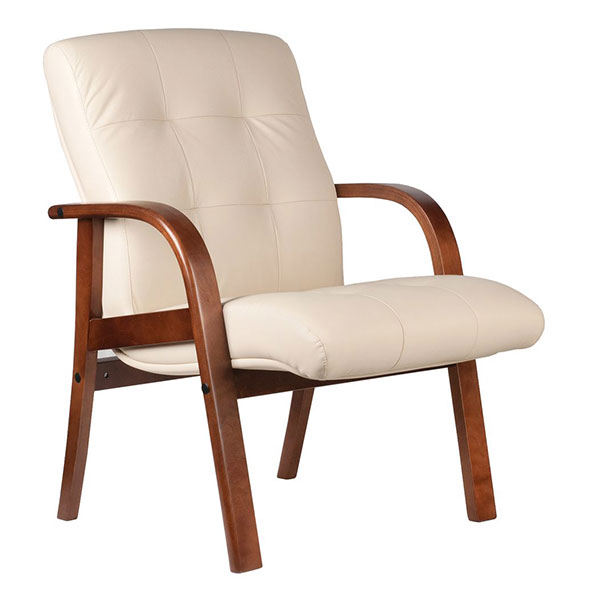 Конференц-кресло, подлокотники, Riva Chair, M 165 D/B, натуральная кожа, цвет бежевый