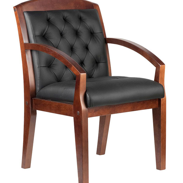 Конференц-кресло, подлокотники, Riva Chair, M 175 D, натуральная кожа, цвет черный