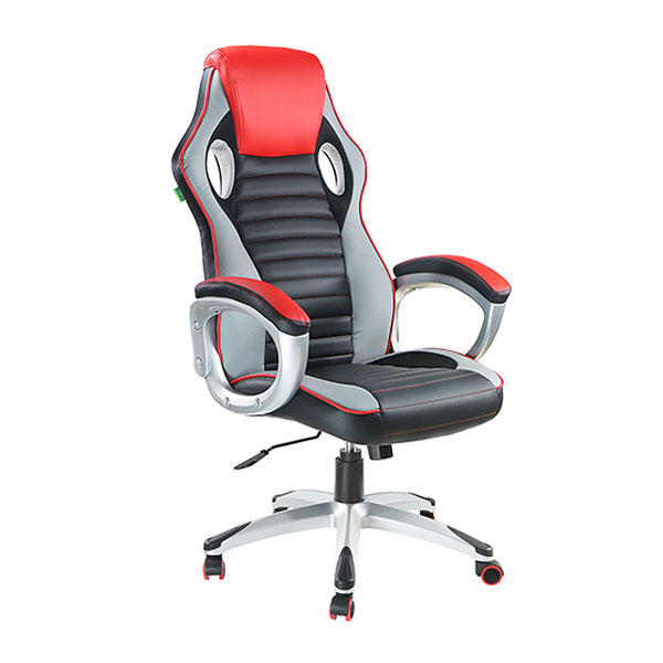 Кресло игровое Riva Chair, 9292H, сетка/экокожа, цвет черный/красный, подлокотники