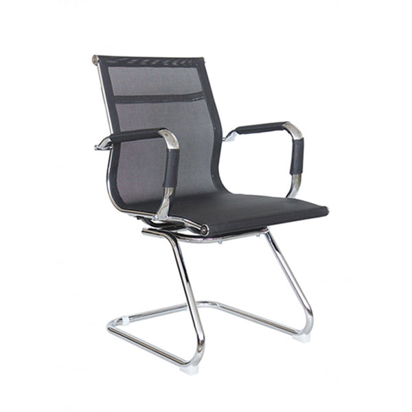 Конференц-кресло, подлокотники, Riva Chair, сетка, цвет черный, 6001-3E