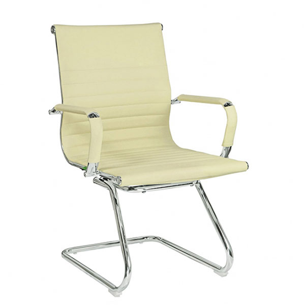 Конференц-кресло, подлокотники, Riva Chair, экокожа, цвет бежевый, 6002-3E