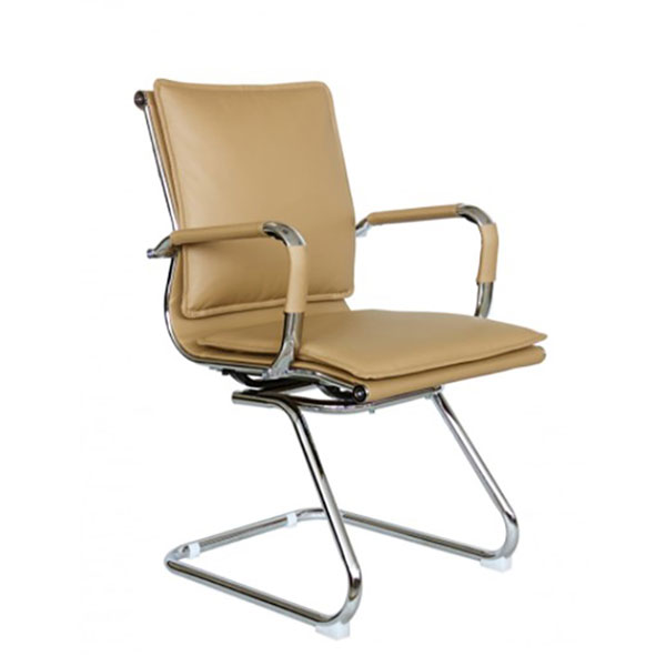 Конференц-кресло, подлокотники, Riva Chair, 6003-3, экокожа, цвет кэмел, Q-04