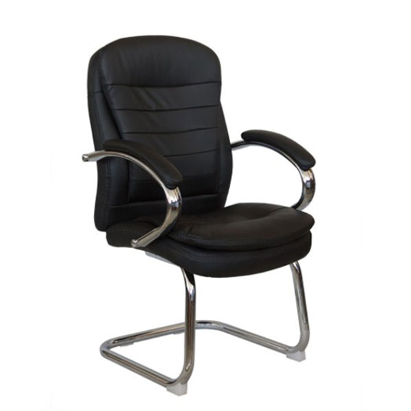 Конференц-кресло, подлокотники, Riva Chair, 9024-4, экокожа, цвет черный, QC-01