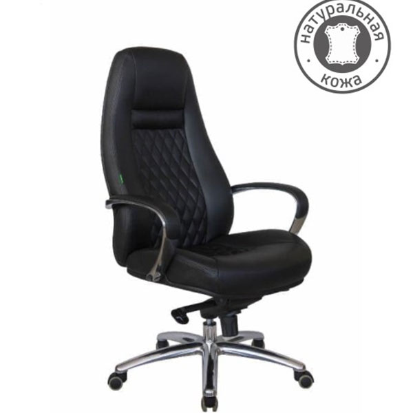 Кресло для руководителя Riva Chair, F185, цвет черный, натуральная кожа